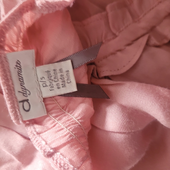 Dynamite Pink Ruffled Short Sleeve Top S - Picture 7 of 7